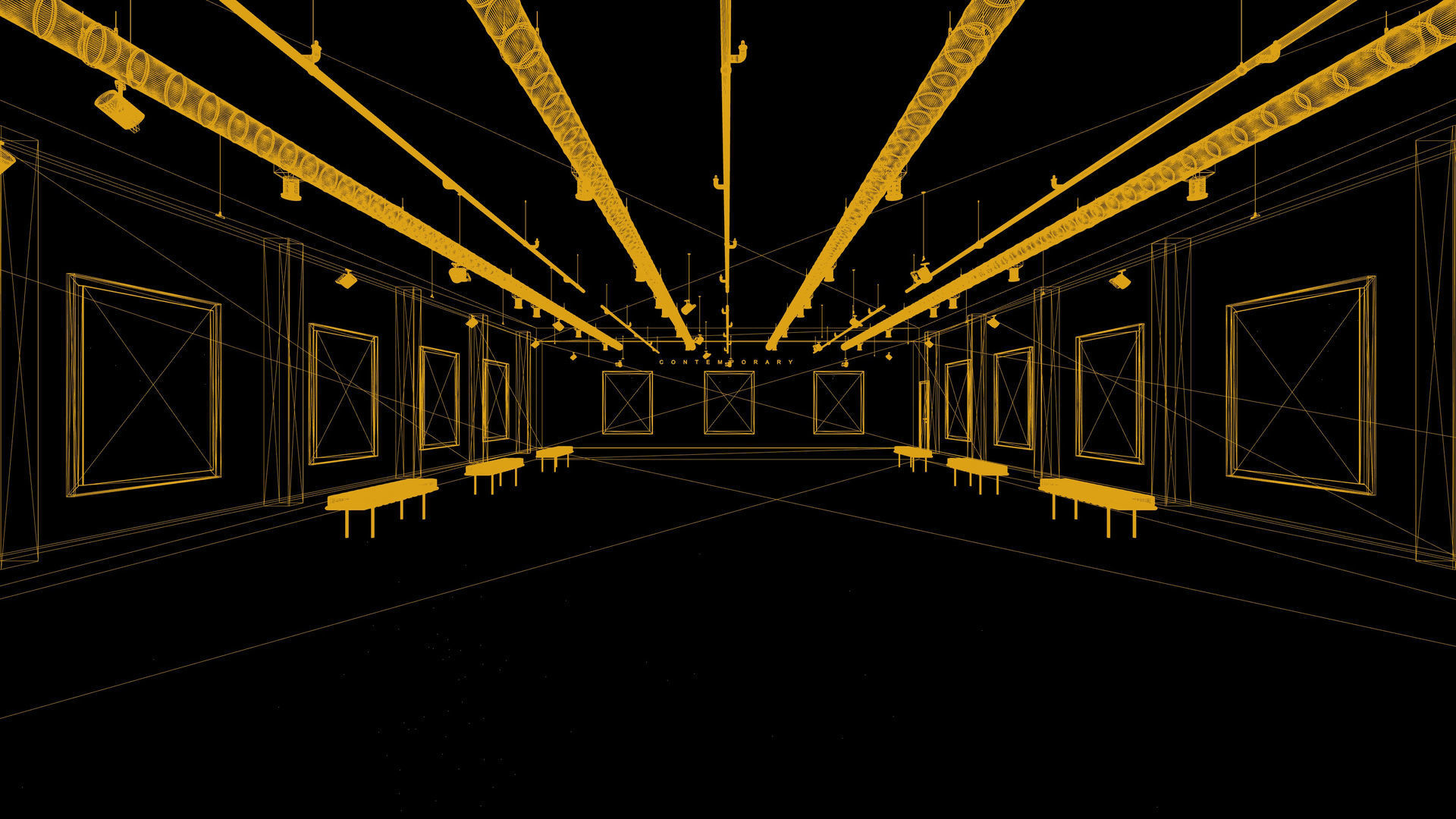 Art Gallery 005 UE4 3D model_1