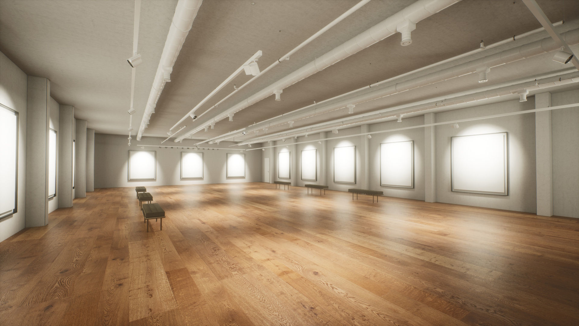 Art Gallery 005 UE4 3D model_4