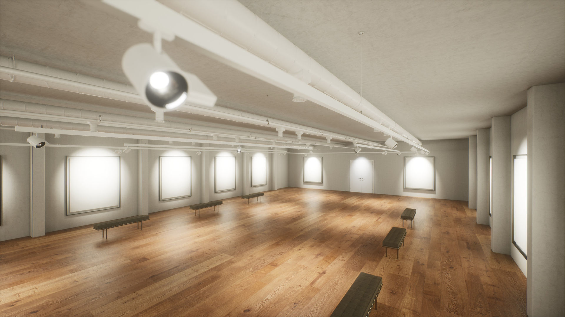 Art Gallery 005 UE4 3D model_10
