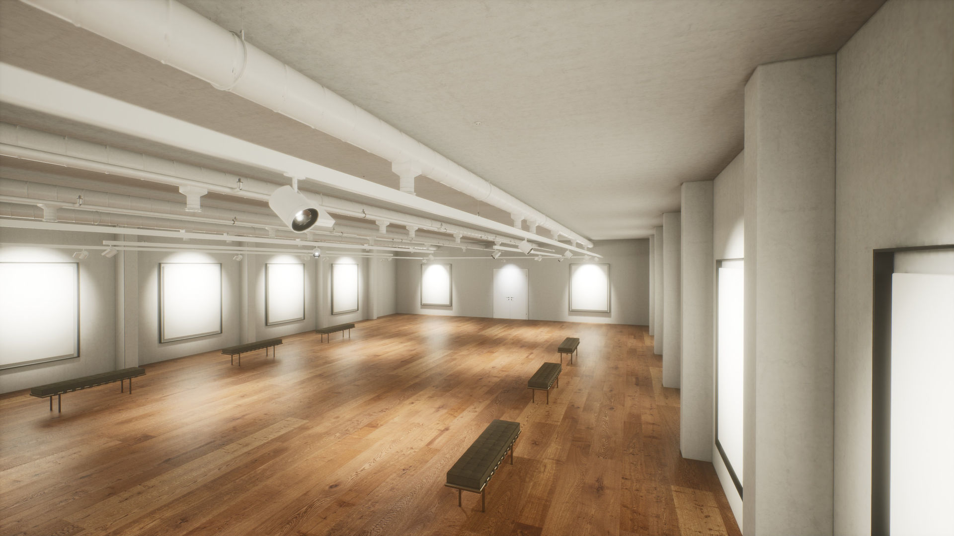 Art Gallery 005 UE4 3D model_9
