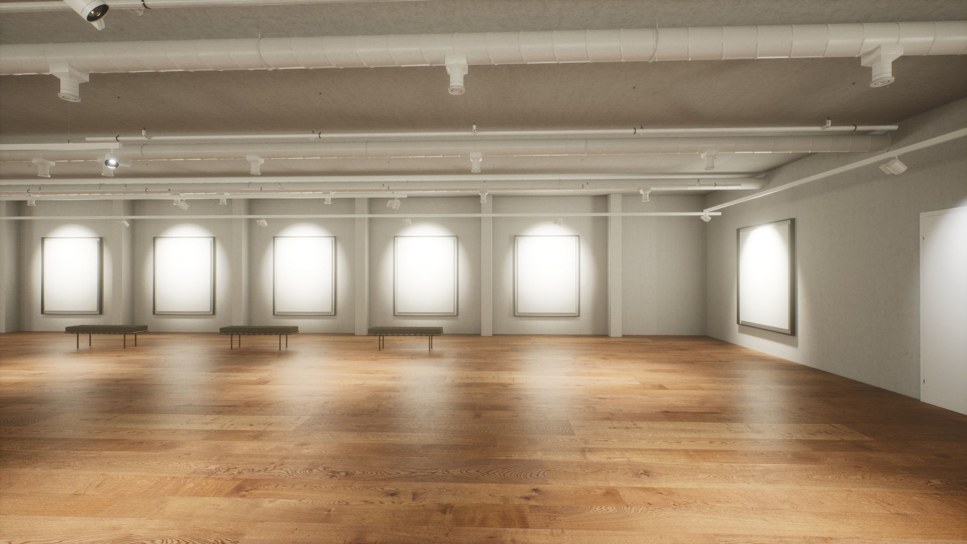 Art Gallery 005 UE4 3D model_5
