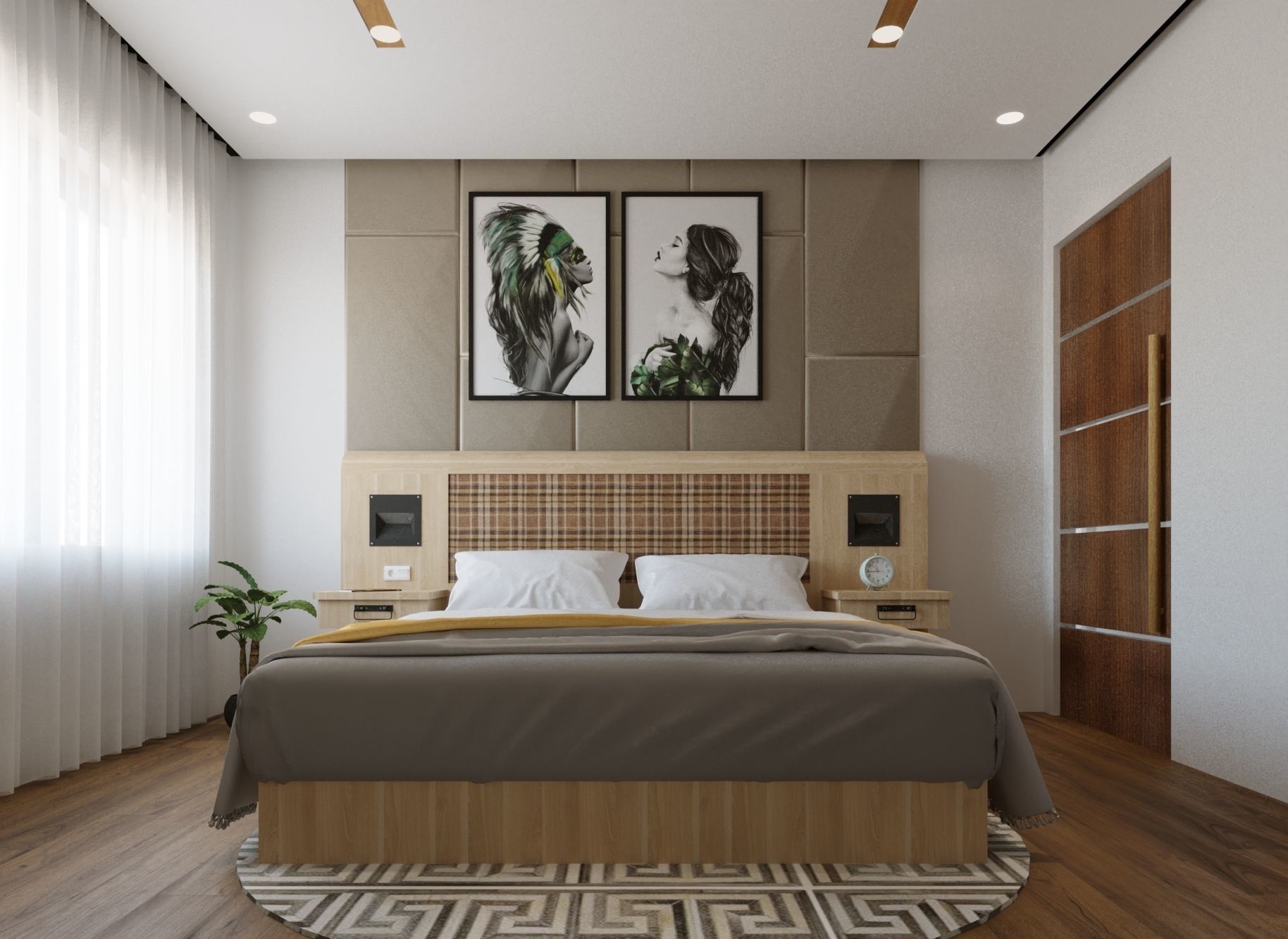 Interior Scene for 3ds max and Corona Renderer 3D model Free 3D model_2