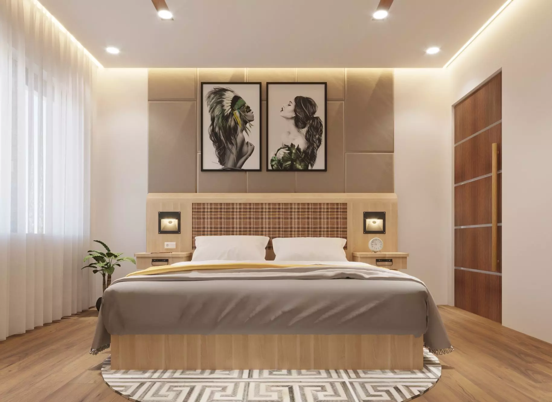 Interior Scene for 3ds max and Corona Renderer 3D model Free 3D model_0