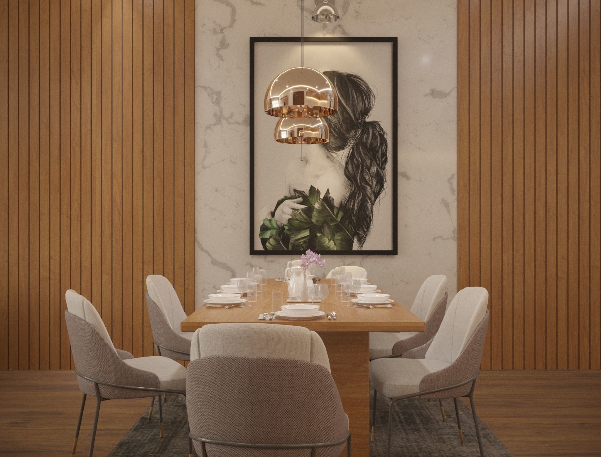 Interior Scene for 3ds max and Corona Renderer 3D model Free 3D model_6