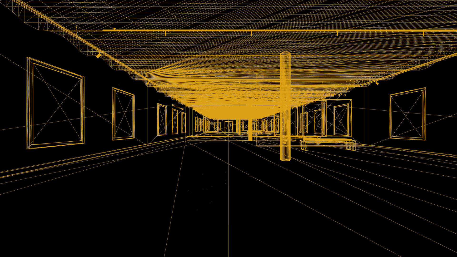 Art Gallery 004 UE4 3D model_2