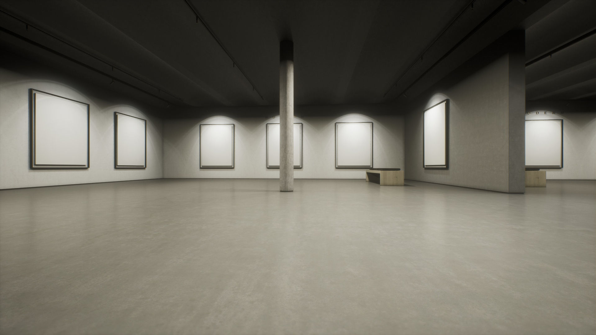 Art Gallery 004 UE4 3D model_19