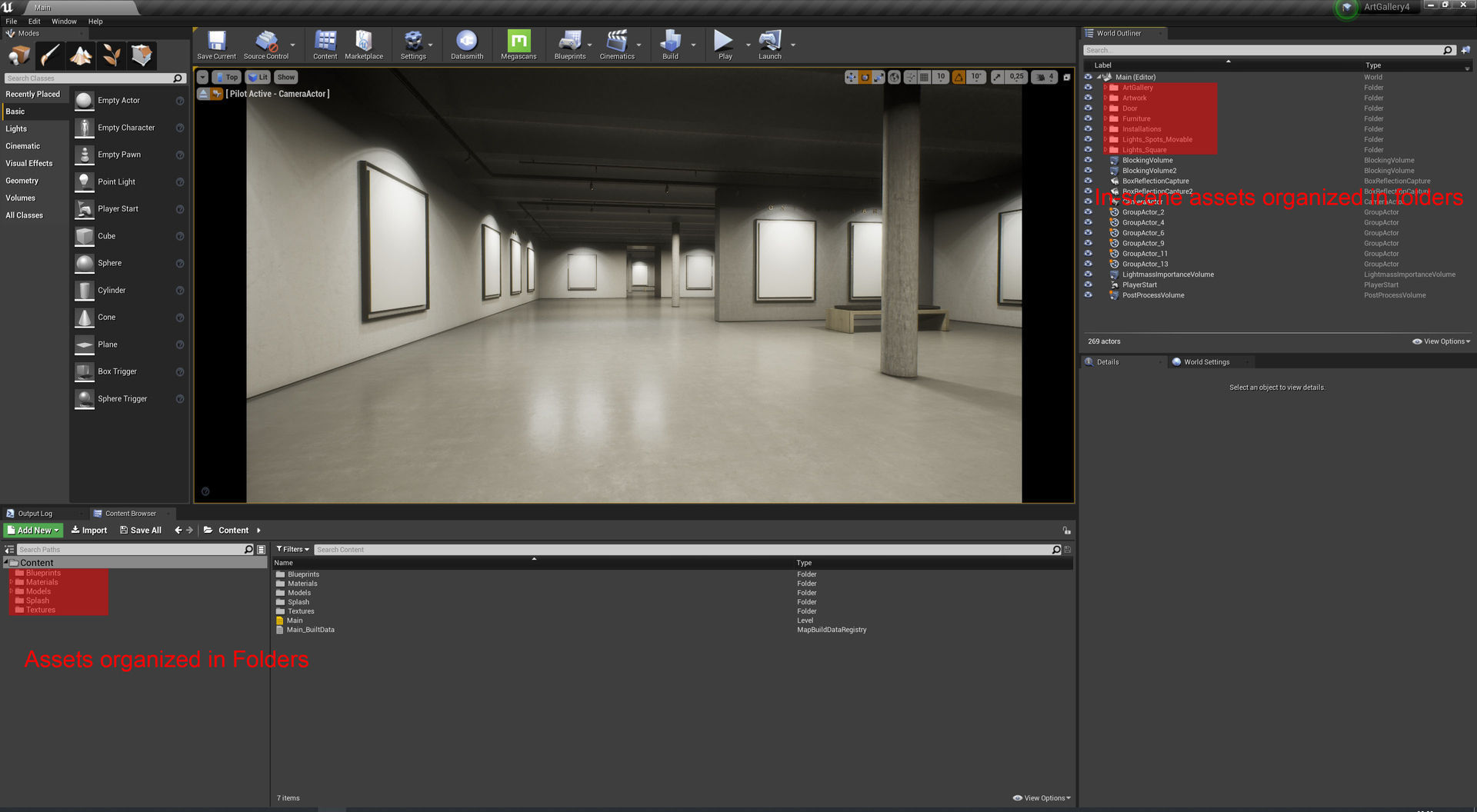 Art Gallery 004 UE4 3D model_25