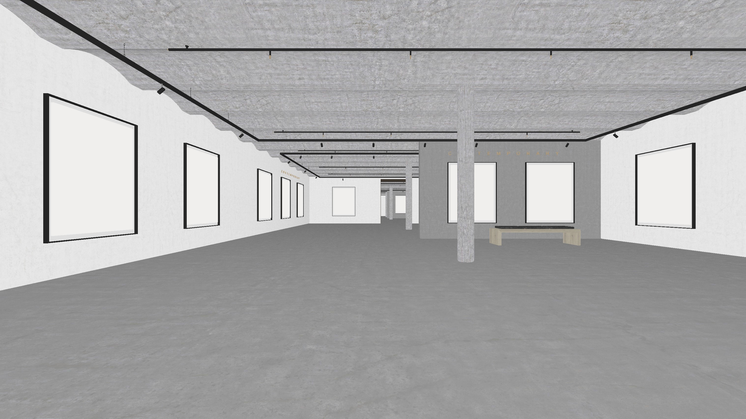 Art Gallery 004 UE4 3D model_1