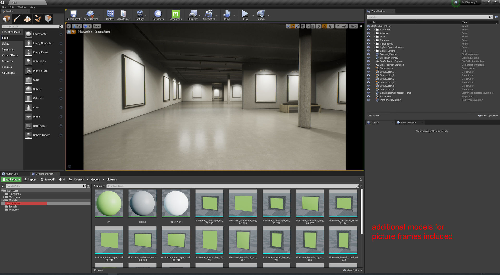 Art Gallery 004 UE4 3D model_26