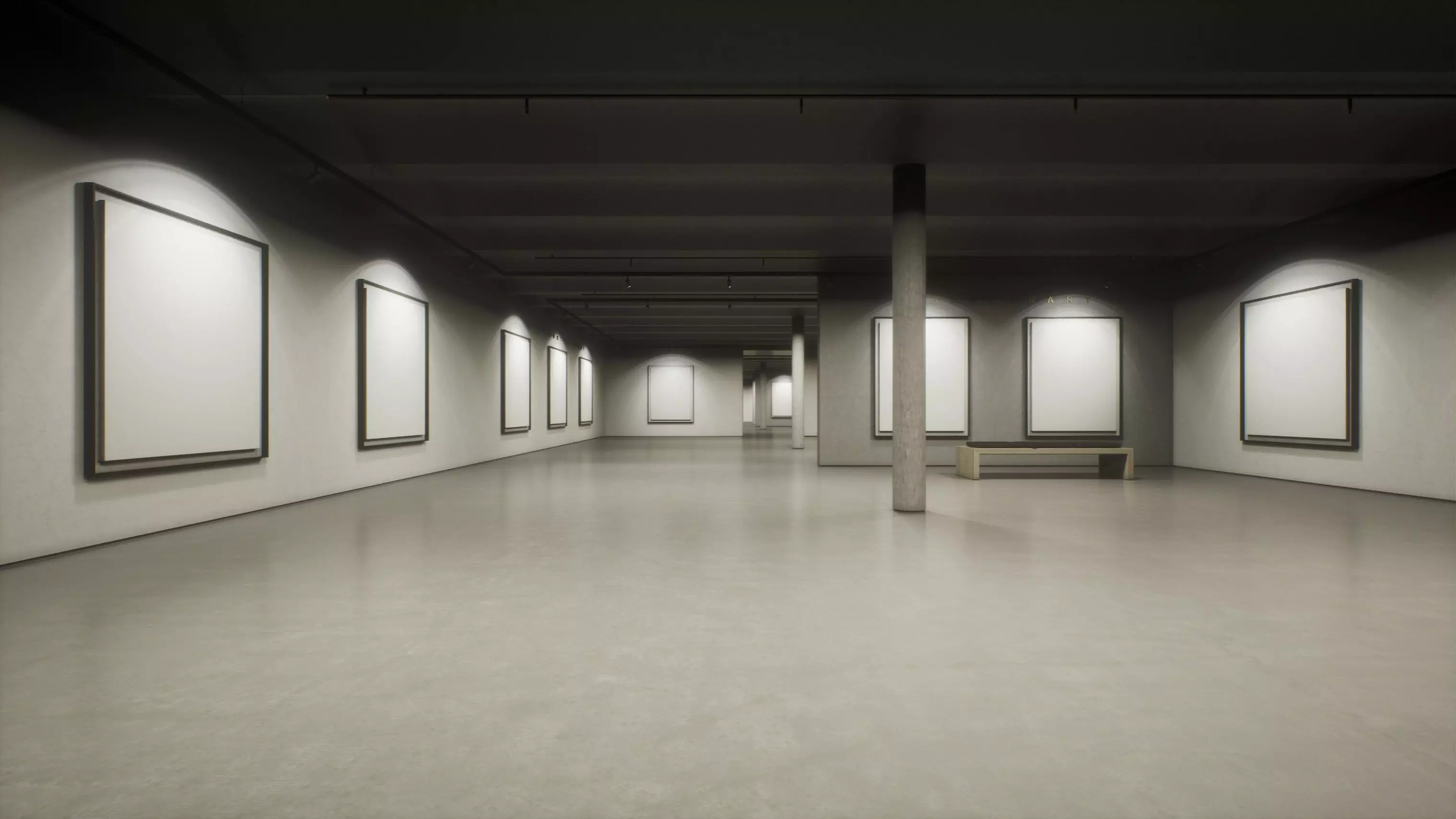 Art Gallery 004 UE4 3D model_0