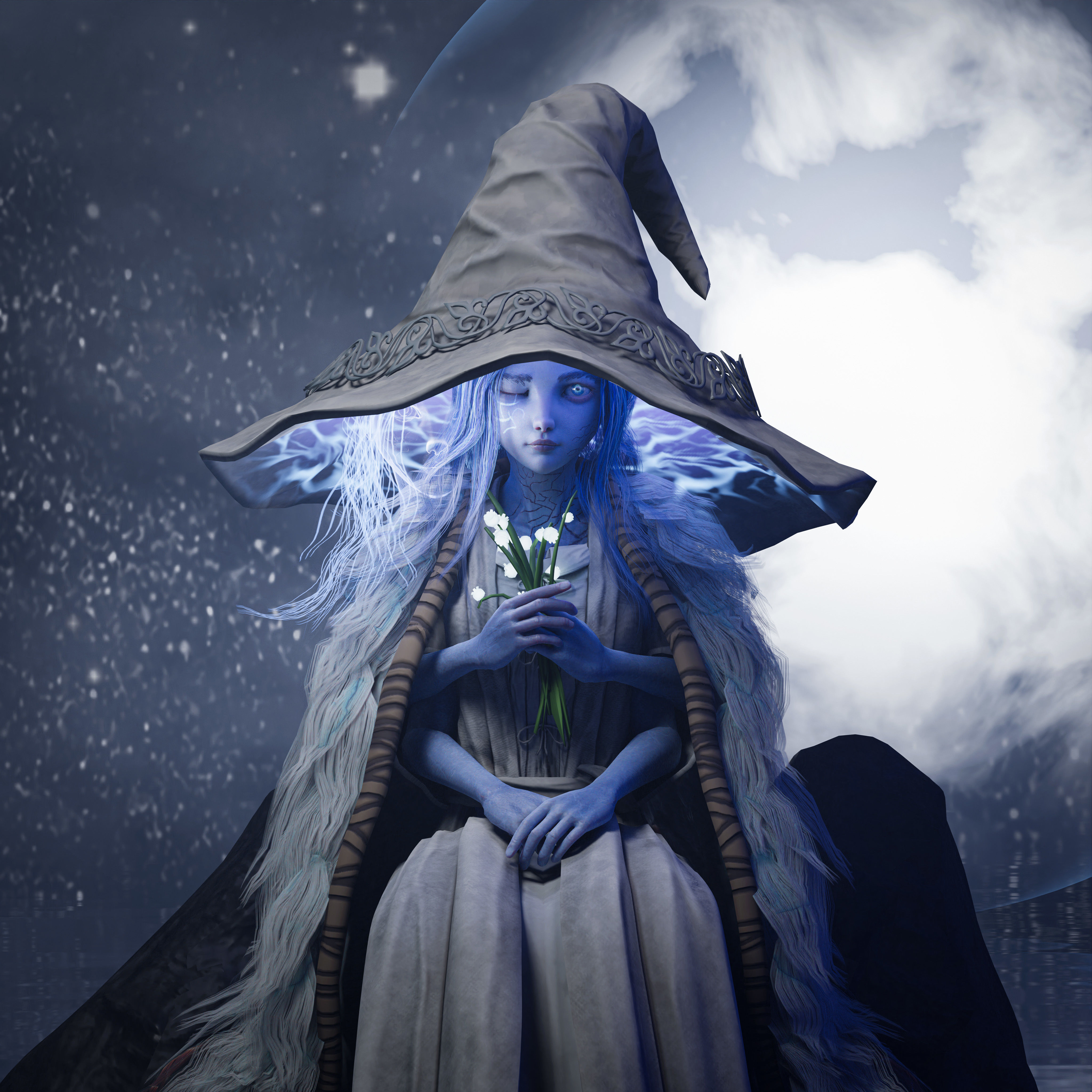 Ranni Character Fanart Free 3D model_2