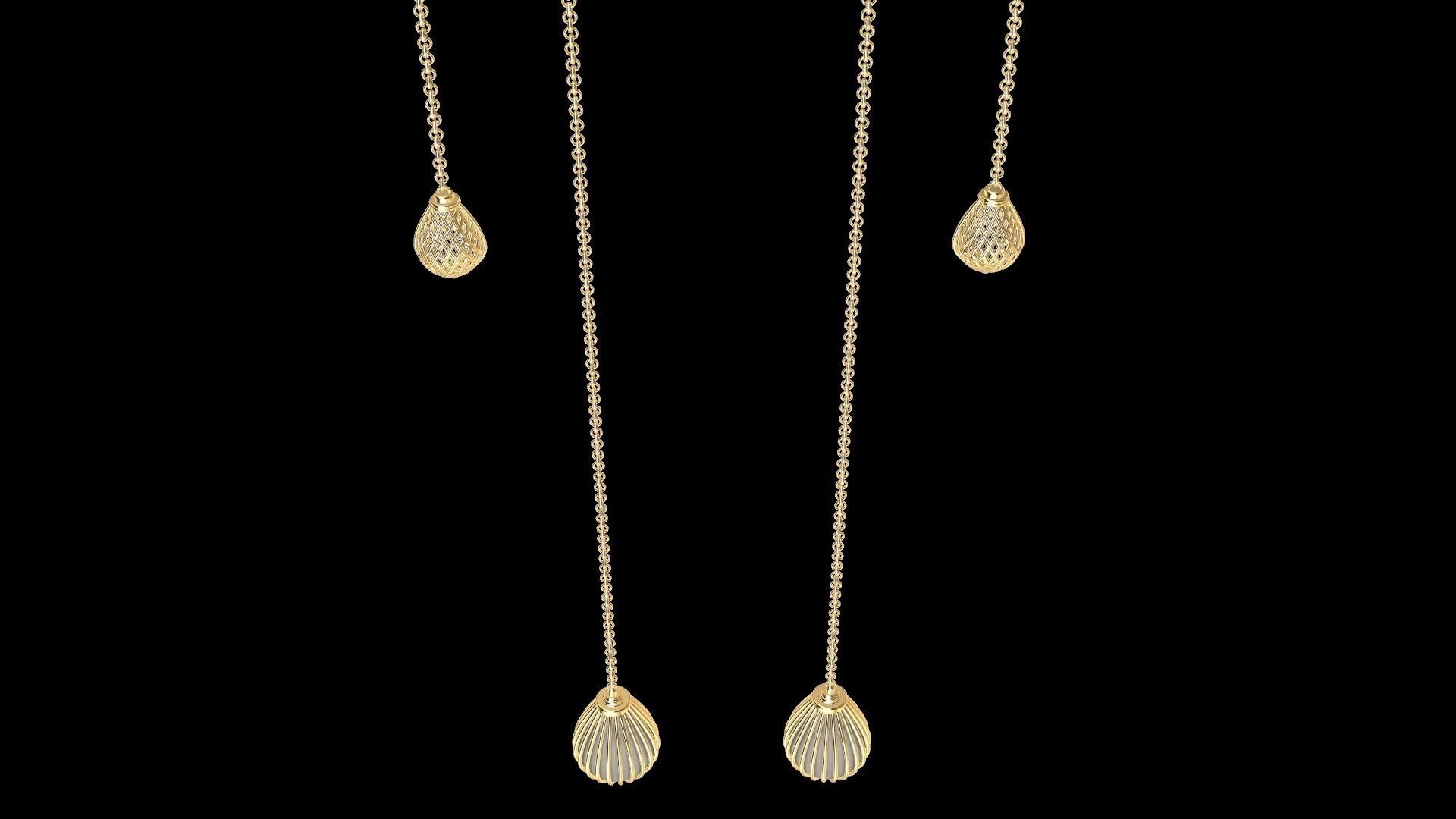 pear drop jali earrings stl verified 3D print model_11