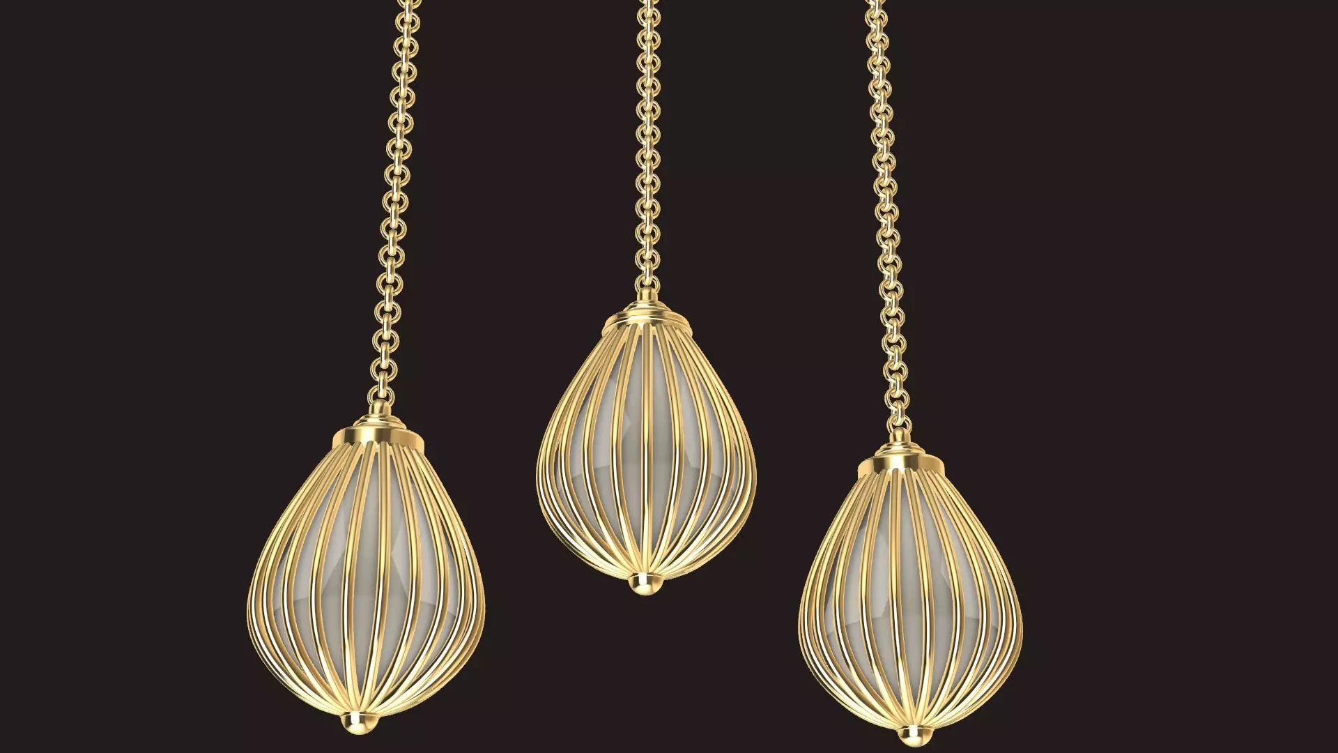 pear drop jali earrings stl verified 3D print model_0