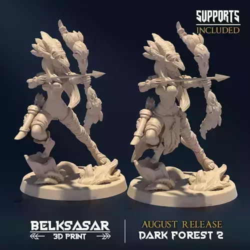 Huntress of Deception Normal and Nude A