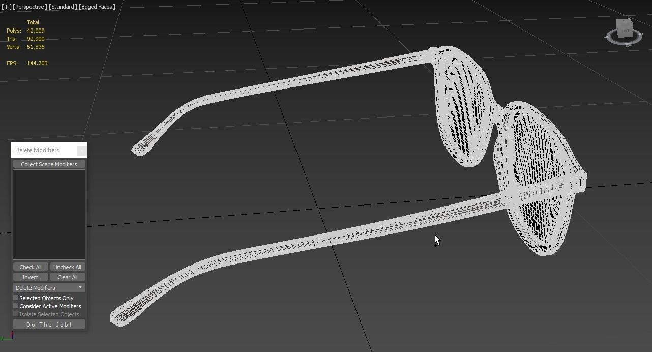 Sunglass Ray Ban Leonard Non-Polarized Dark Grey Classic  3D model_5