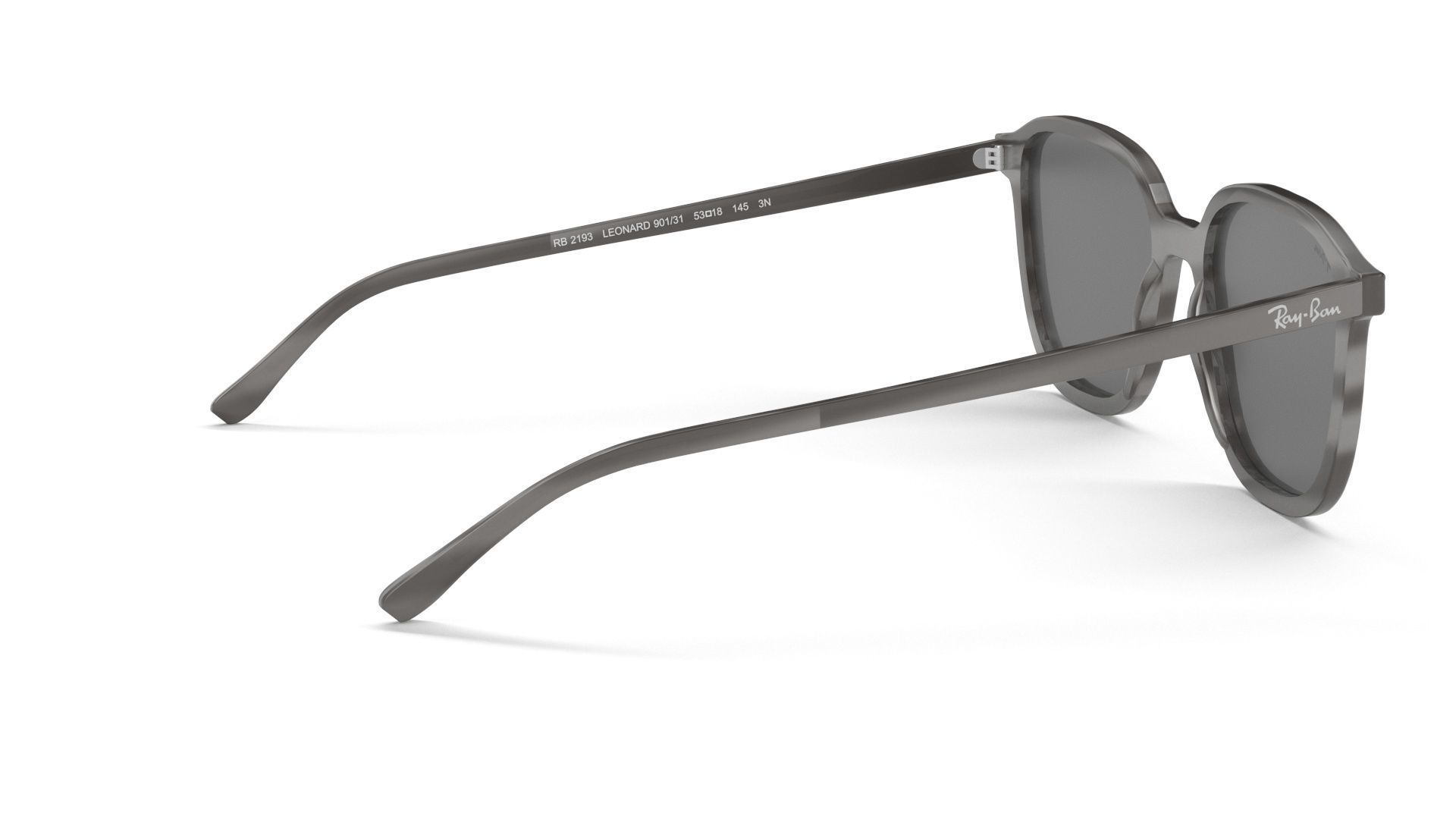 Sunglass Ray Ban Leonard Non-Polarized Dark Grey Classic  3D model_20