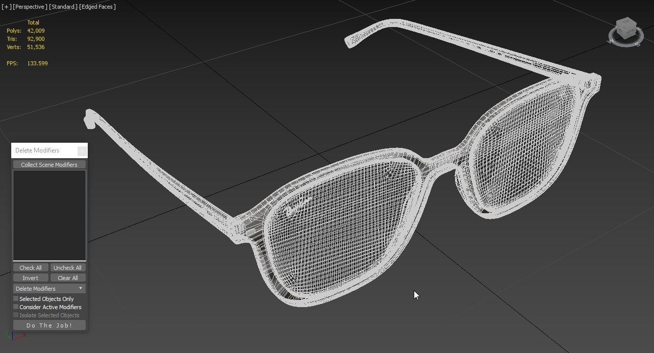 Sunglass Ray Ban Leonard Non-Polarized Dark Grey Classic  3D model_2