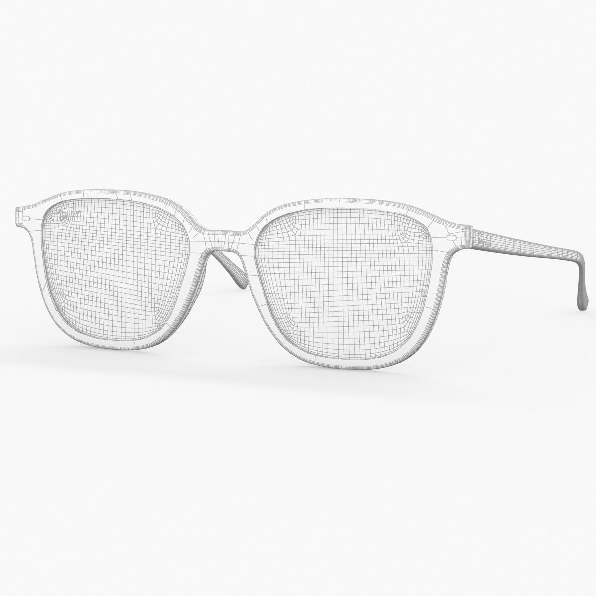 Sunglass Ray Ban Leonard Non-Polarized Dark Grey Classic  3D model_32