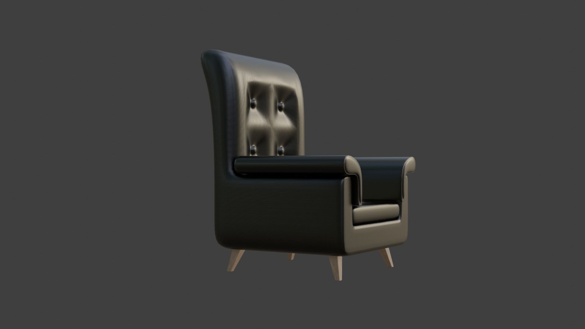 Sofa - Chair 3D Model - Low Poly Low-poly 3D model_1