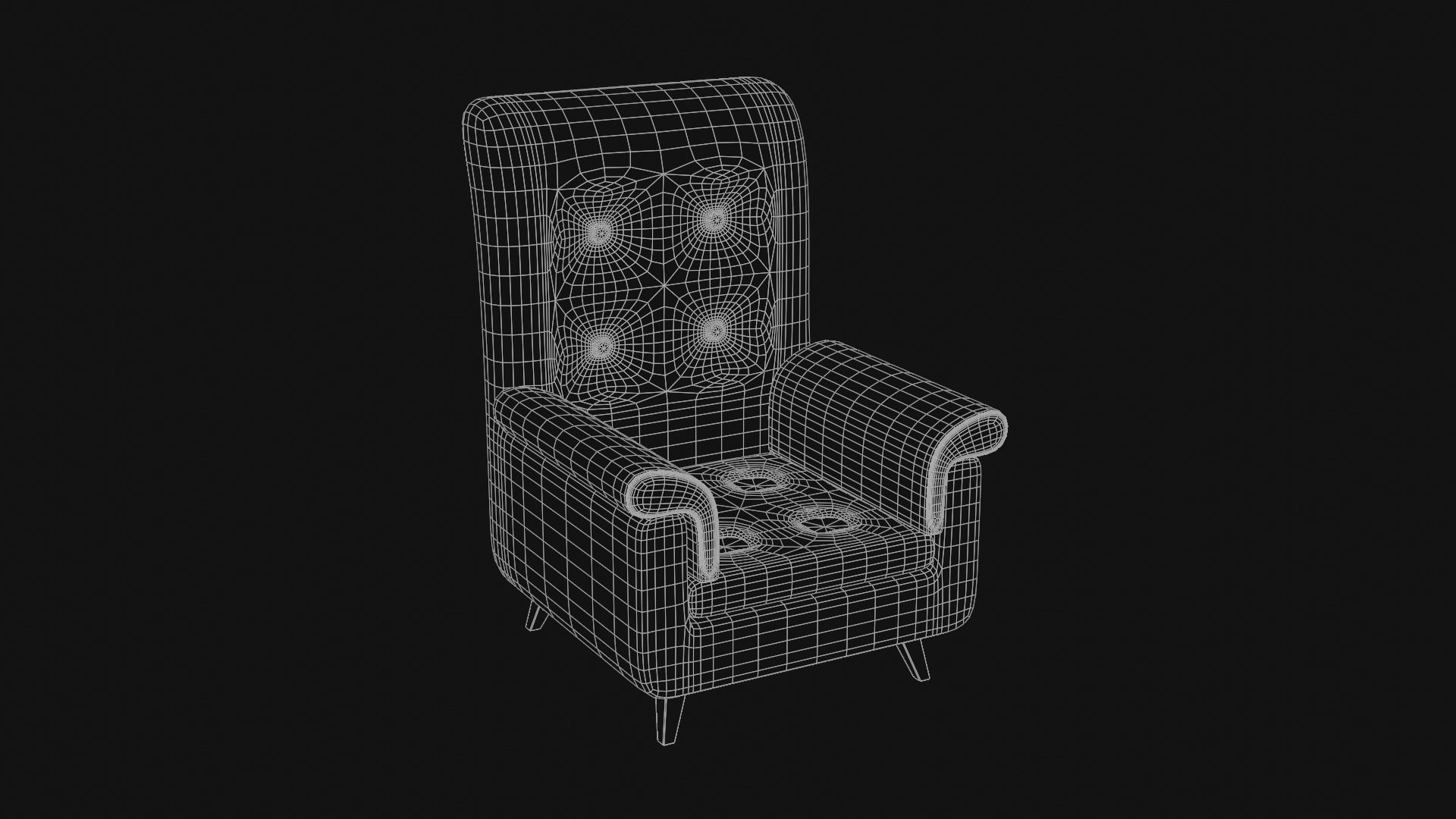 Sofa - Chair 3D Model - Low Poly Low-poly 3D model_10