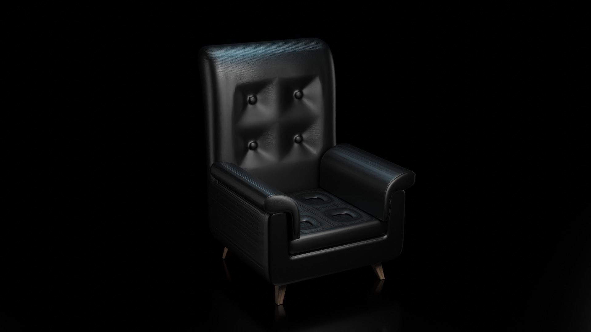 Sofa - Chair 3D Model - Low Poly Low-poly 3D model_6