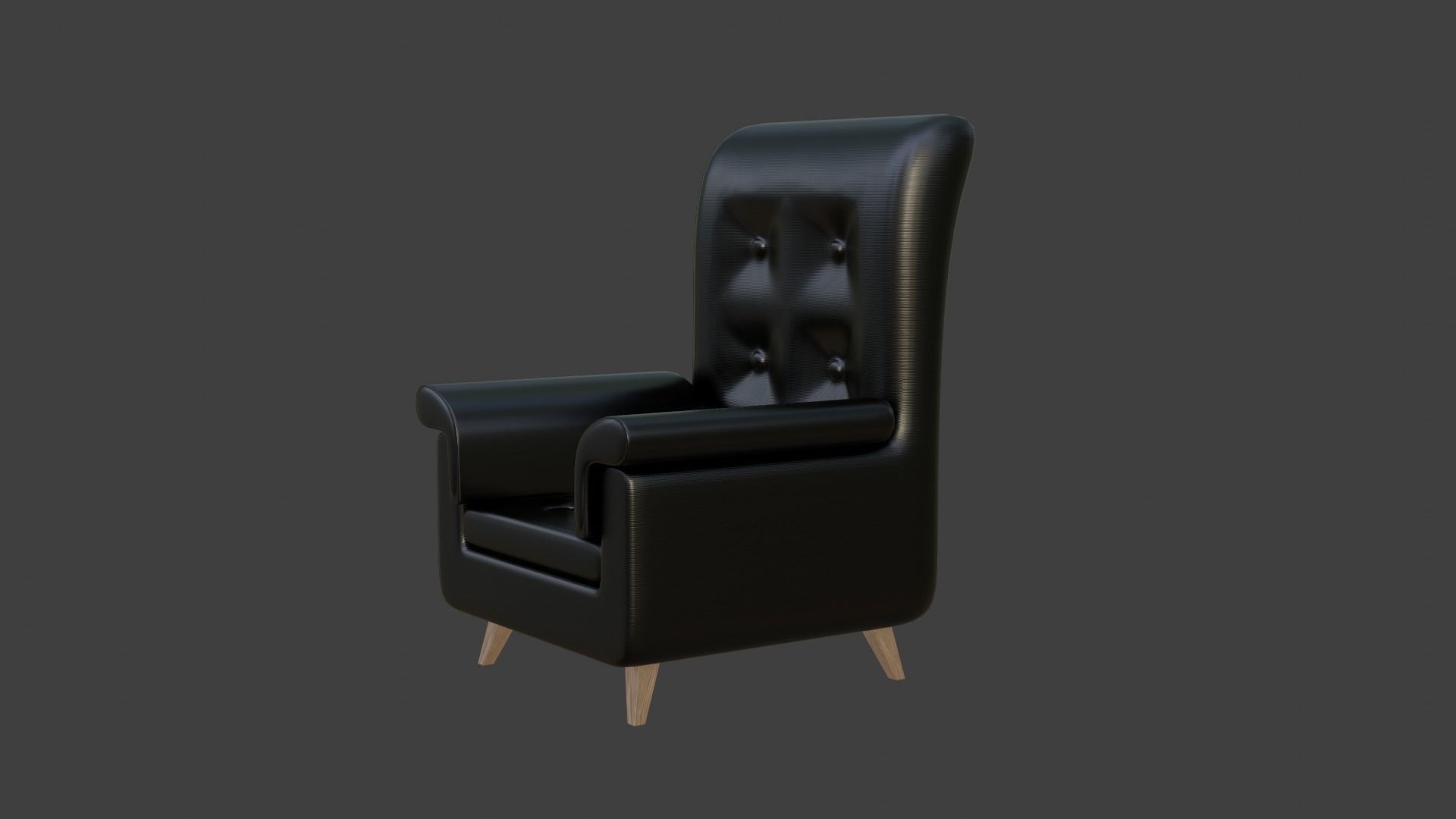 Sofa - Chair 3D Model - Low Poly Low-poly 3D model_5