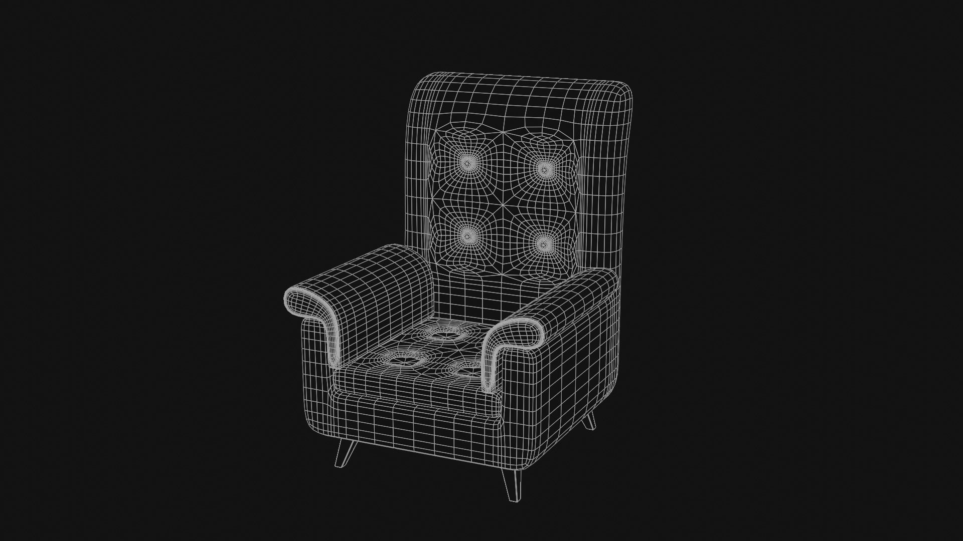 Sofa - Chair 3D Model - Low Poly Low-poly 3D model_9