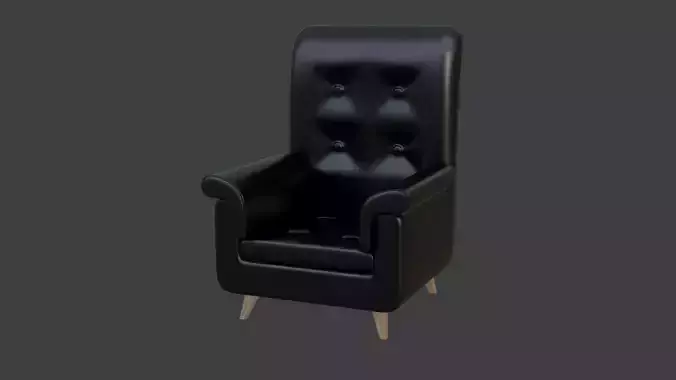 Sofa - Chair 3D Model - Low Poly