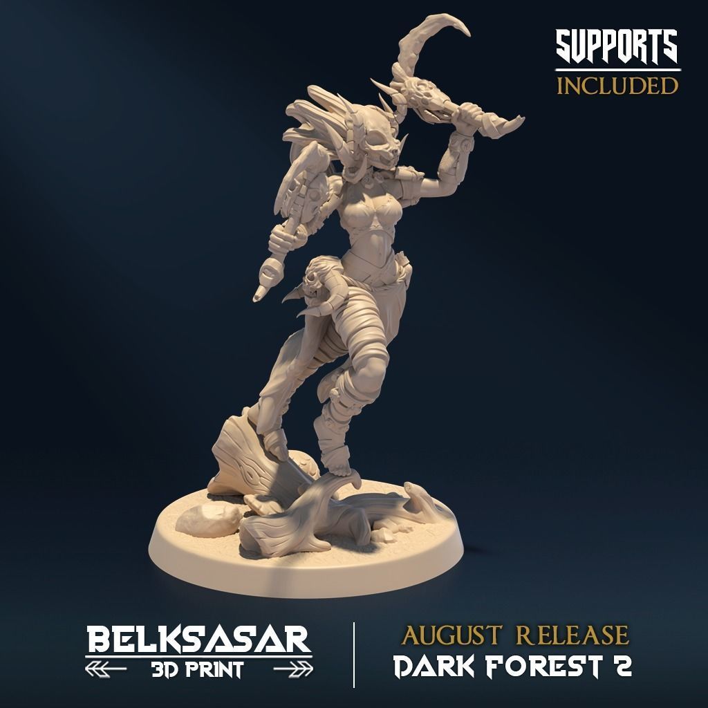 Huntress of Deceprion B 3D print model_1