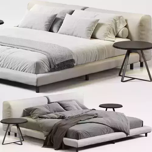 Living Divani Softwall Bed 3D model