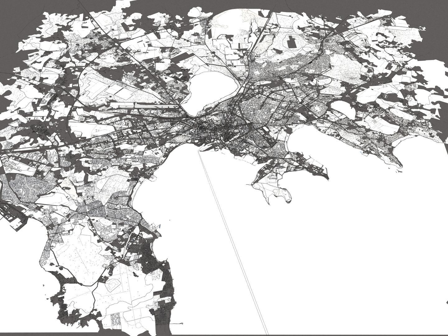 Tallinn Estonia 50x50km 3D City Map 3D model_20