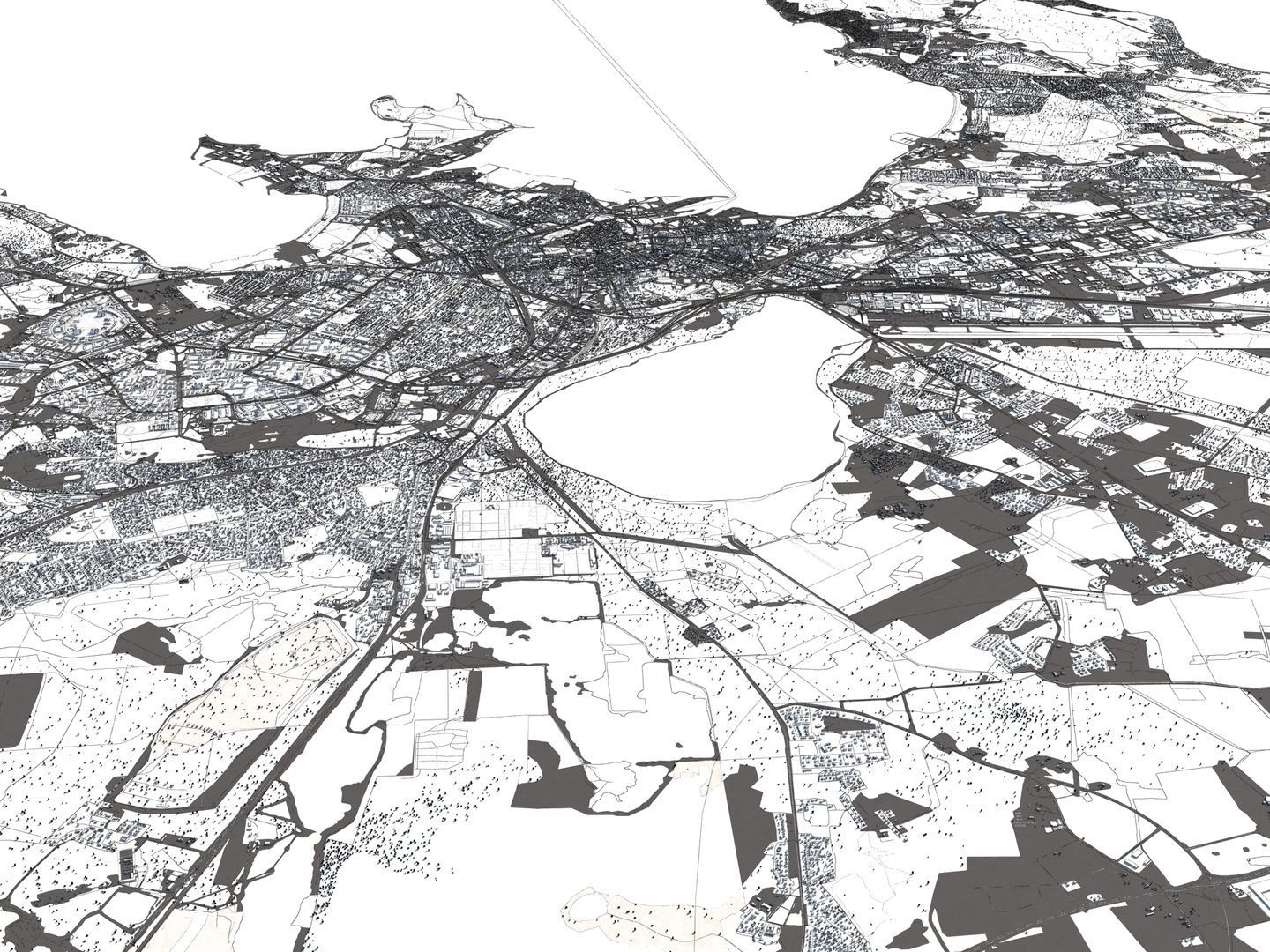 Tallinn Estonia 50x50km 3D City Map 3D model_17