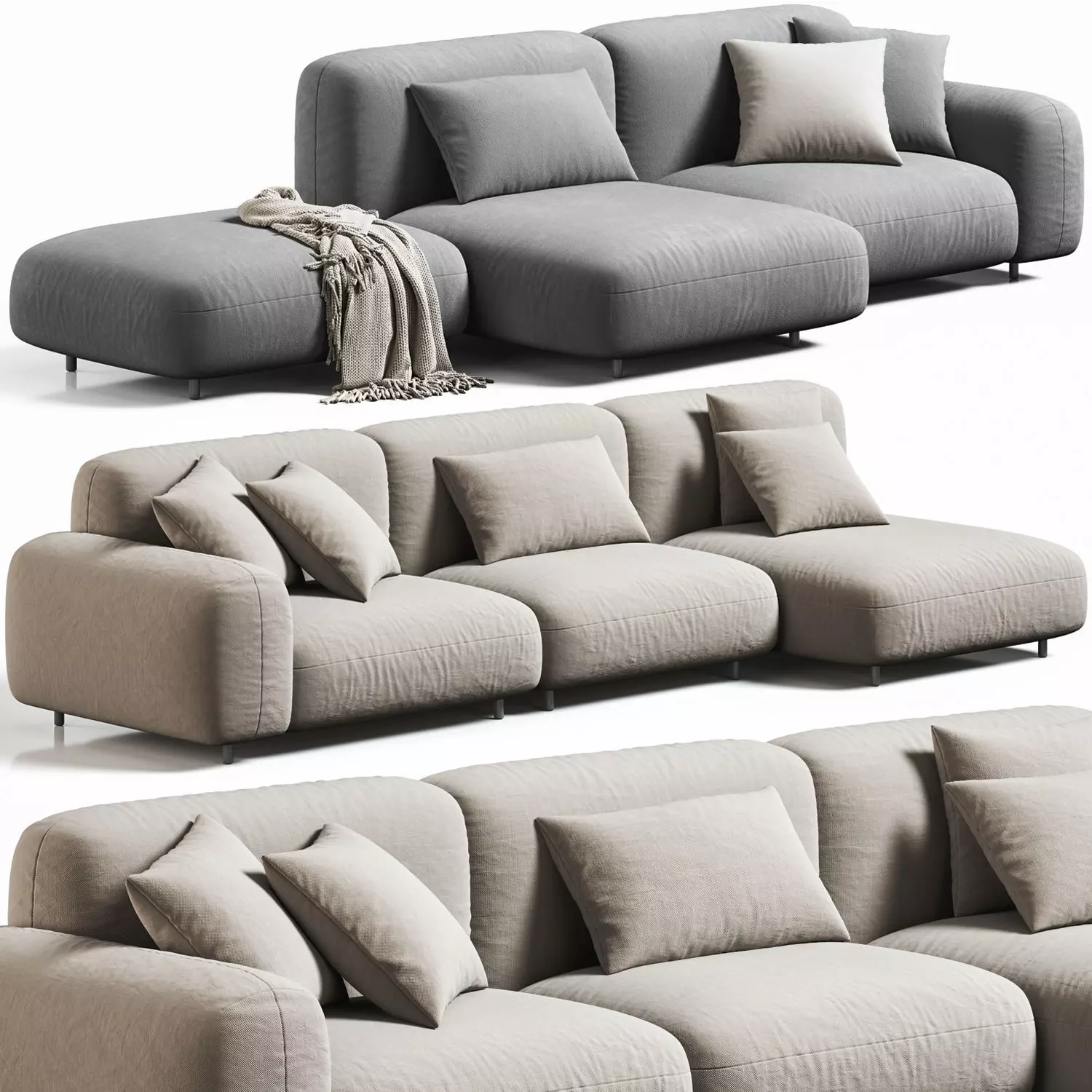 Arflex Tokio Sofa 3D model_0