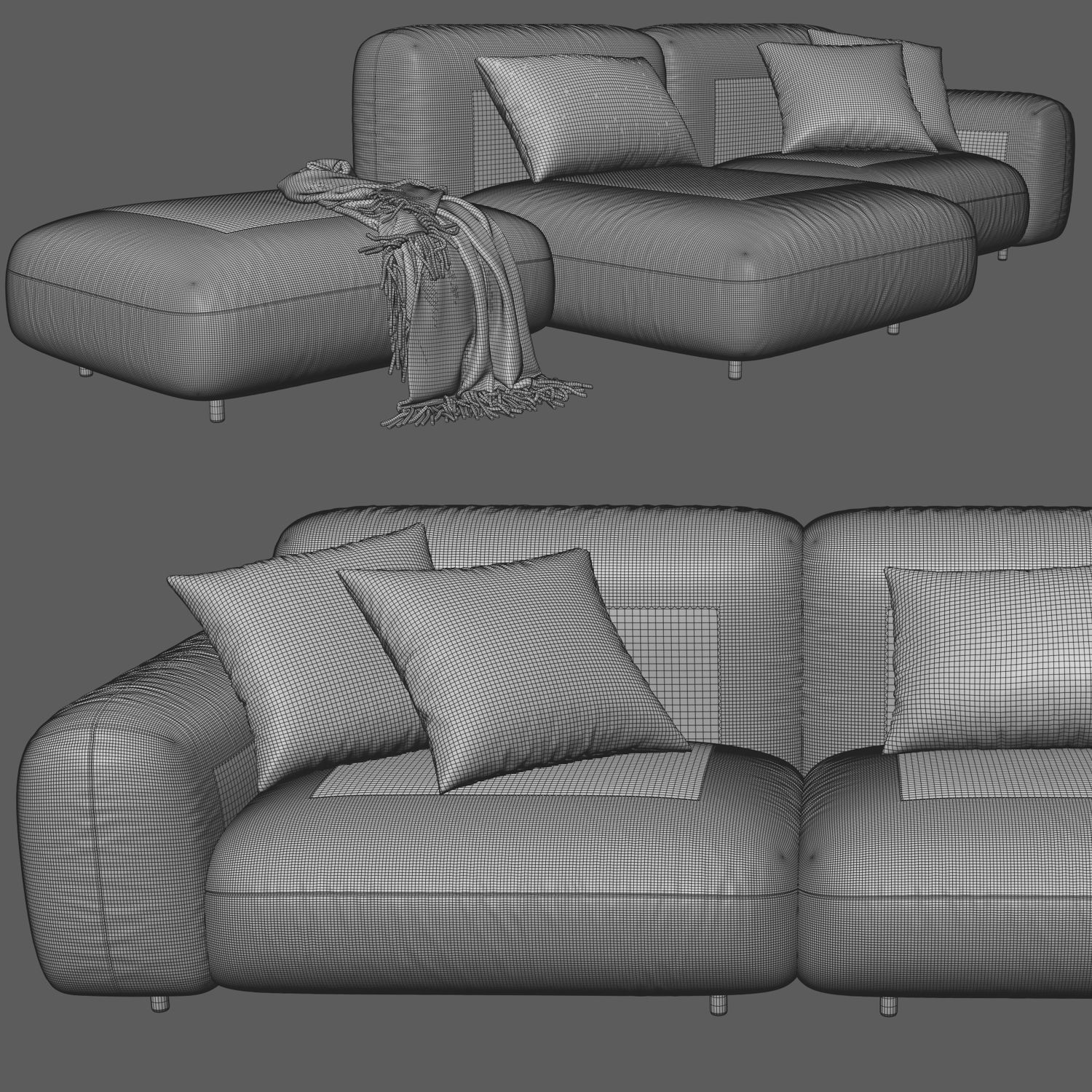 Arflex Tokio Sofa 3D model_3