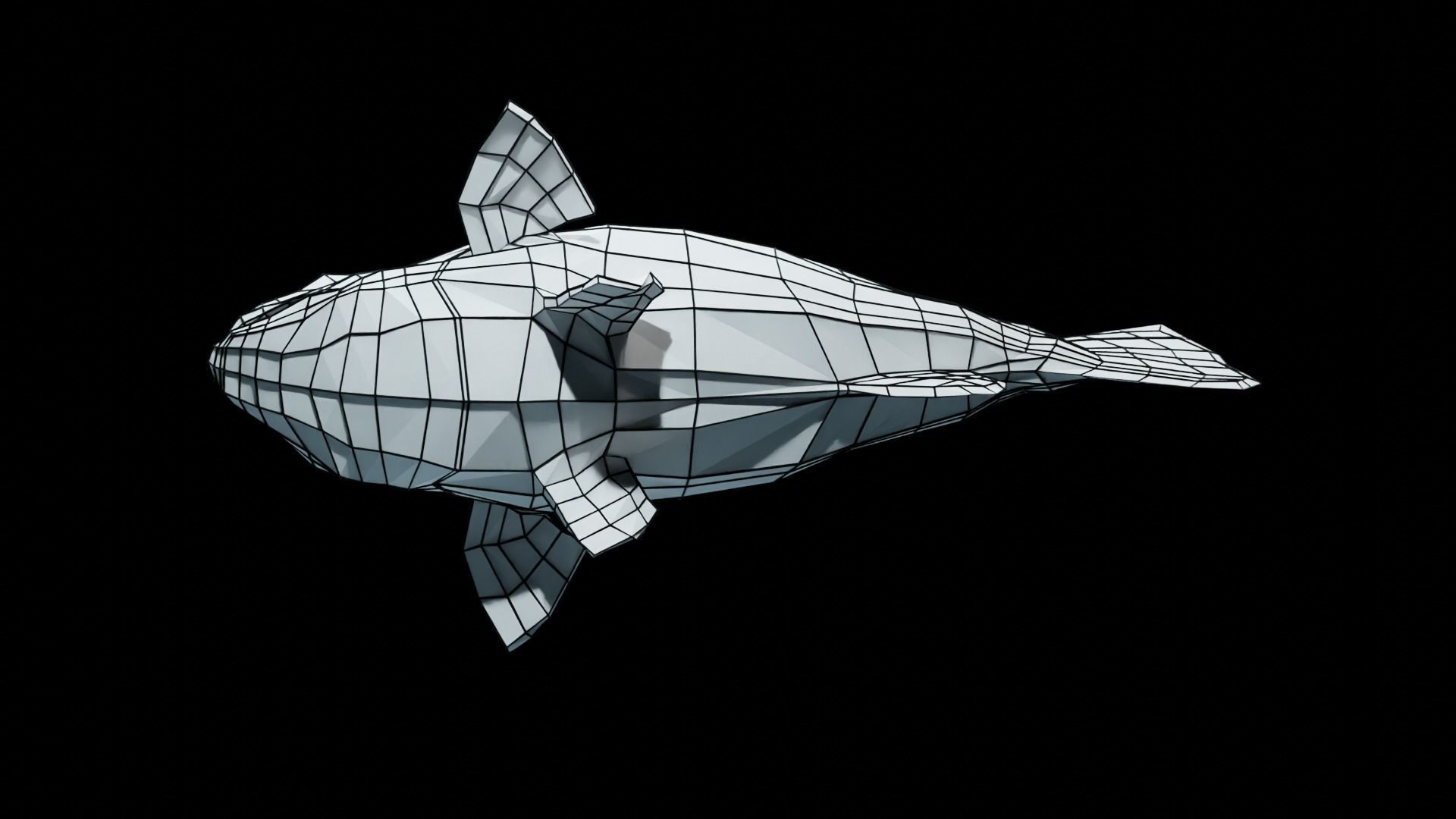 Lowpoly Largemouth Bass Low-poly 3D model_58