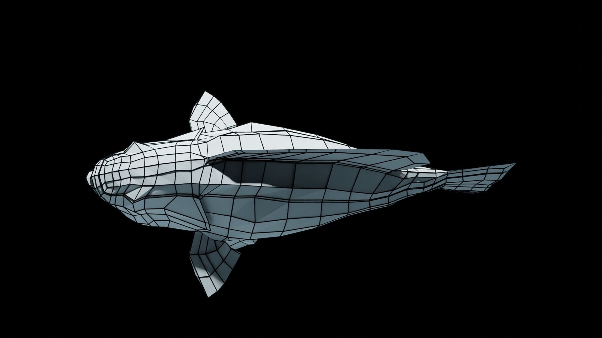 Lowpoly Largemouth Bass Low-poly 3D model_55