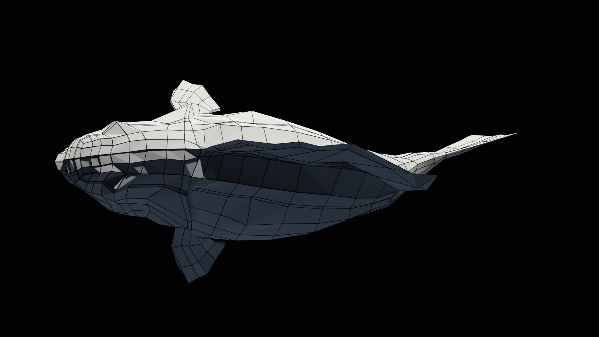 Lowpoly Largemouth Bass Low-poly 3D model_8