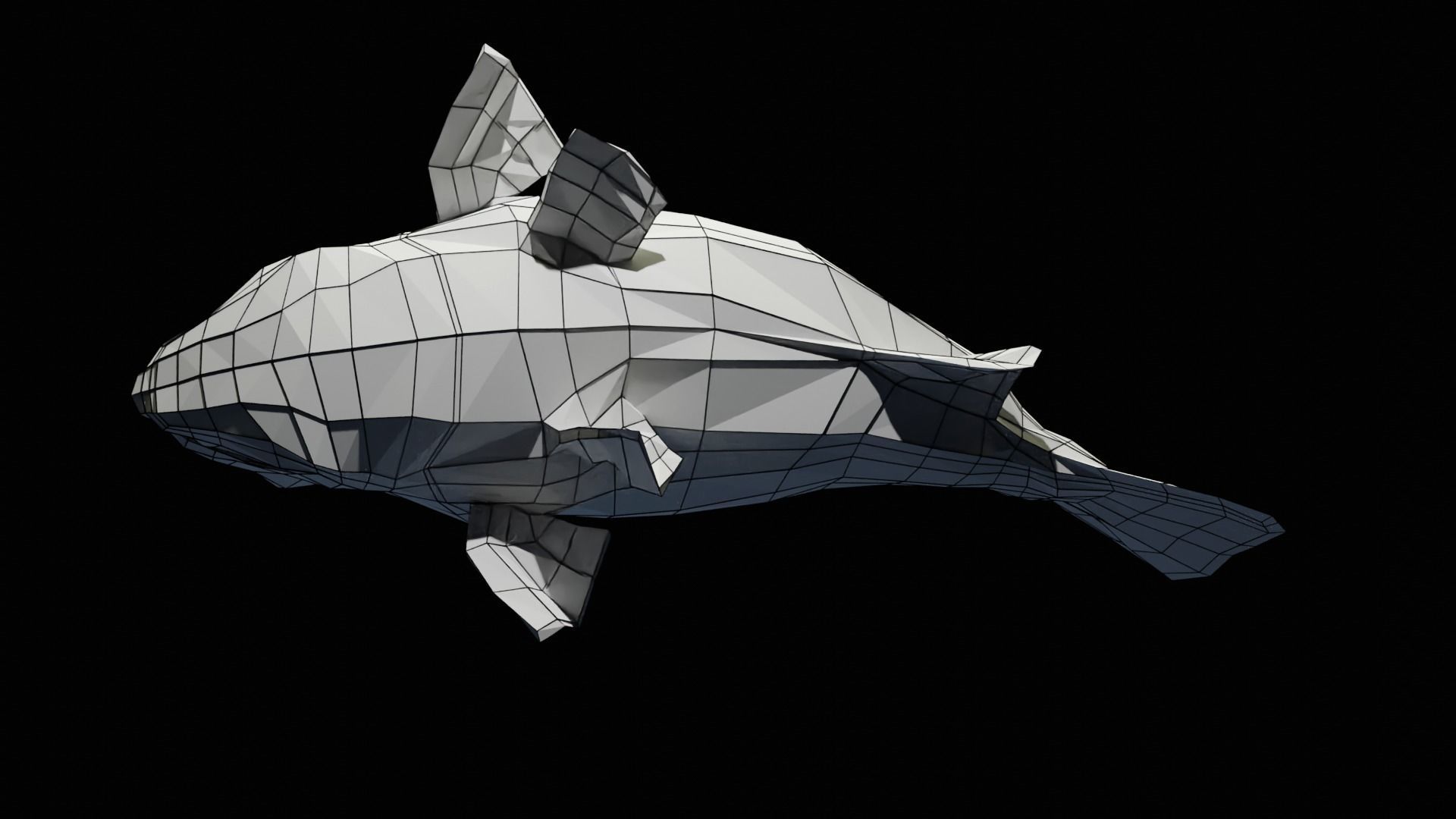 Lowpoly Largemouth Bass Low-poly 3D model_18