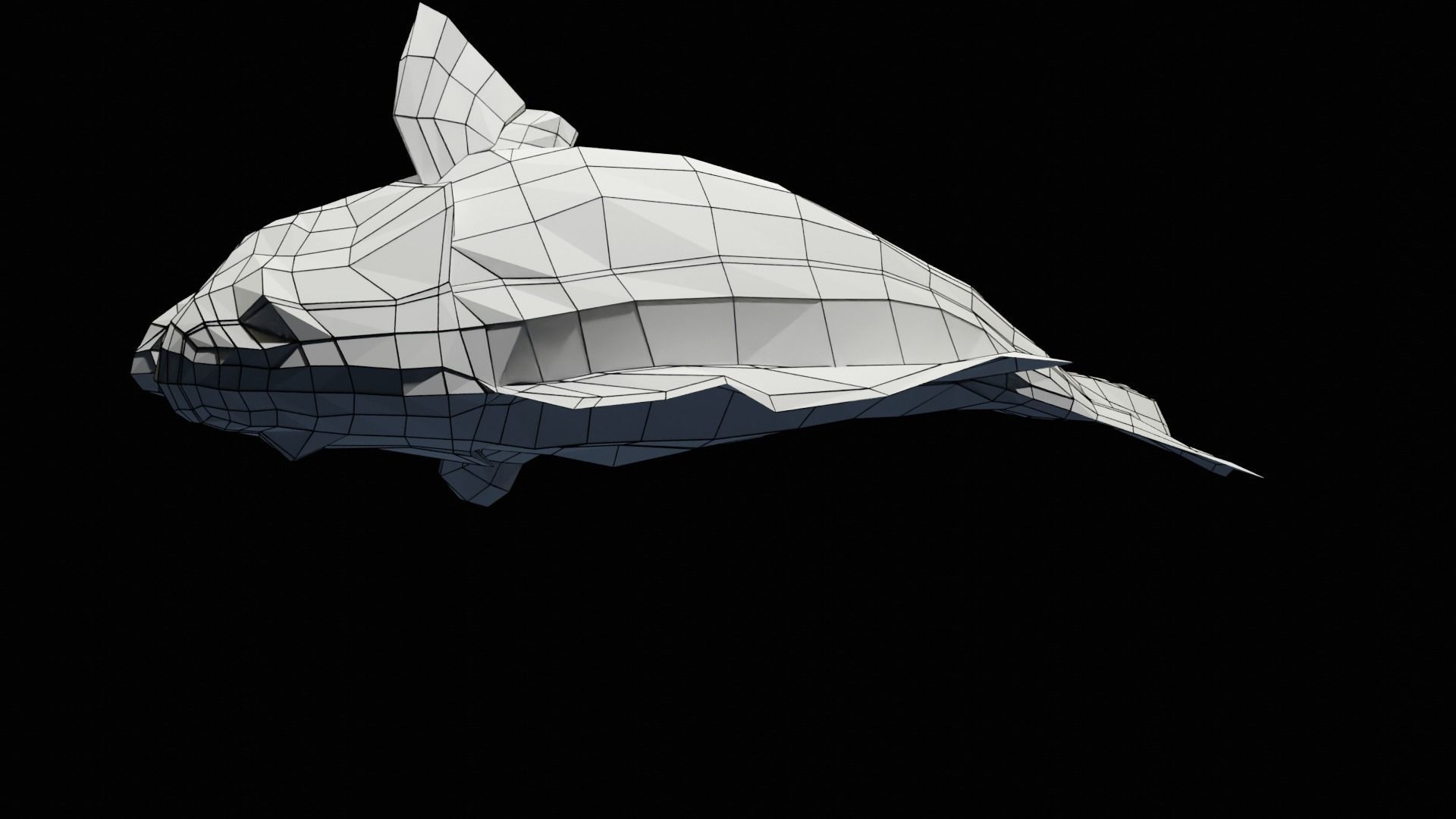 Lowpoly Largemouth Bass Low-poly 3D model_10