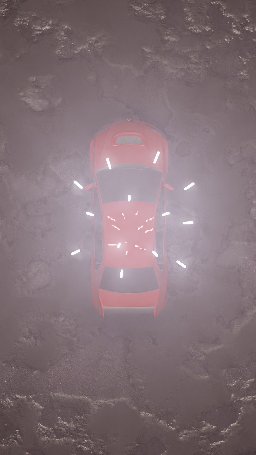 Evo 8 car in fog 3D model_19