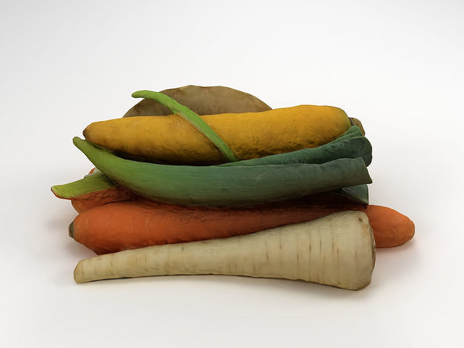 Mirepoix Soup Greens 3D model 3