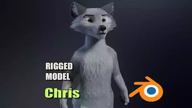 Chris Anthro Wolf 3D model