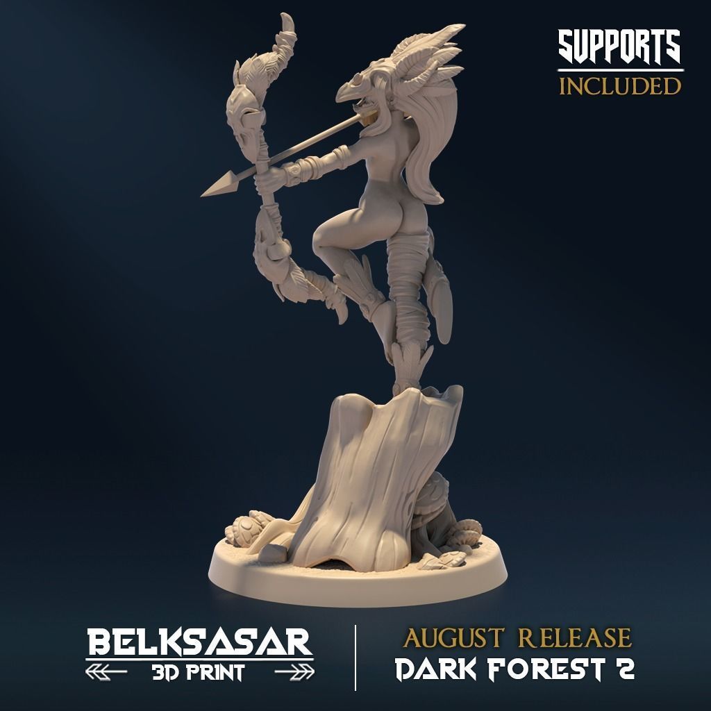 Huntress of Deception Nude D 3D print model_1