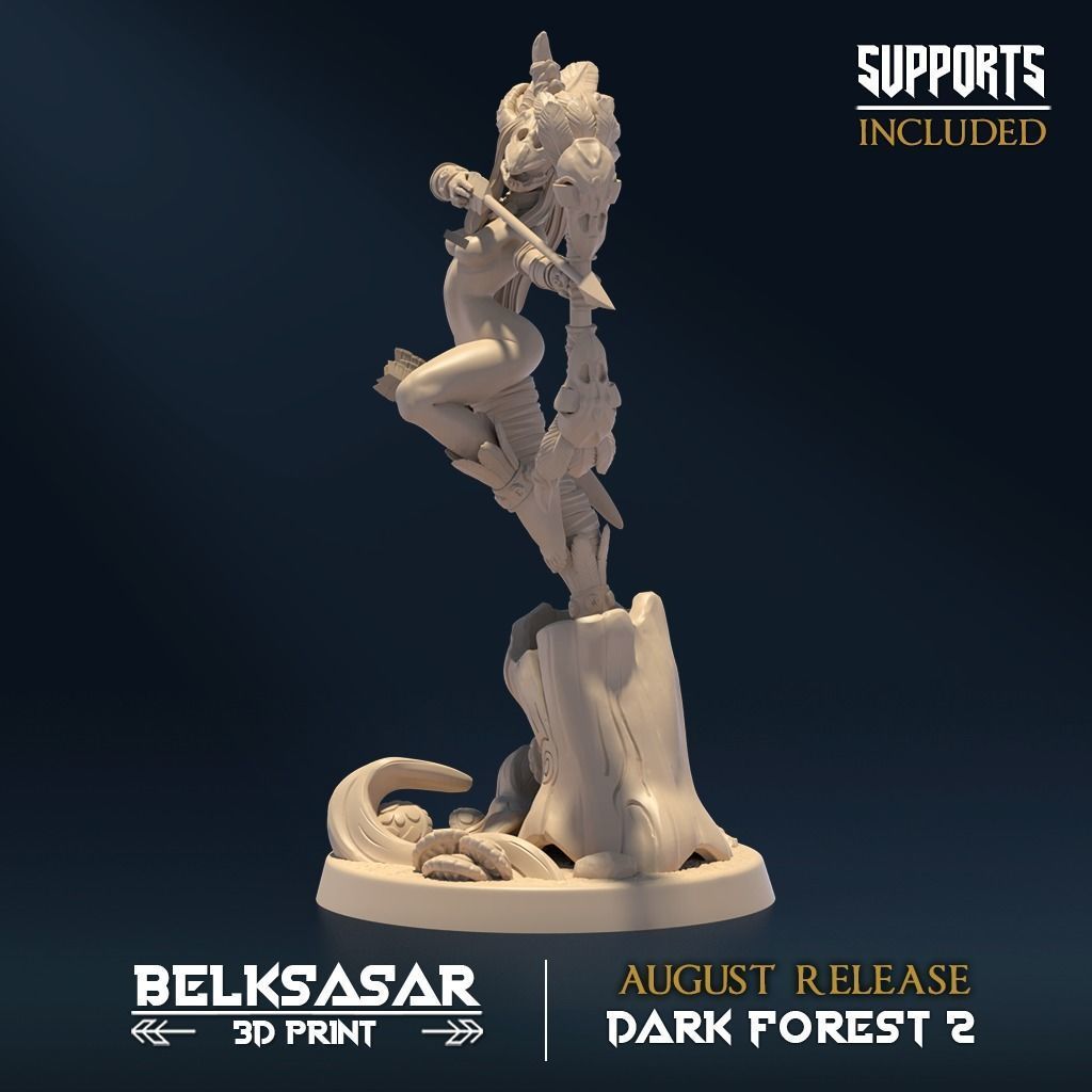 Huntress of Deception Nude D 3D print model_3