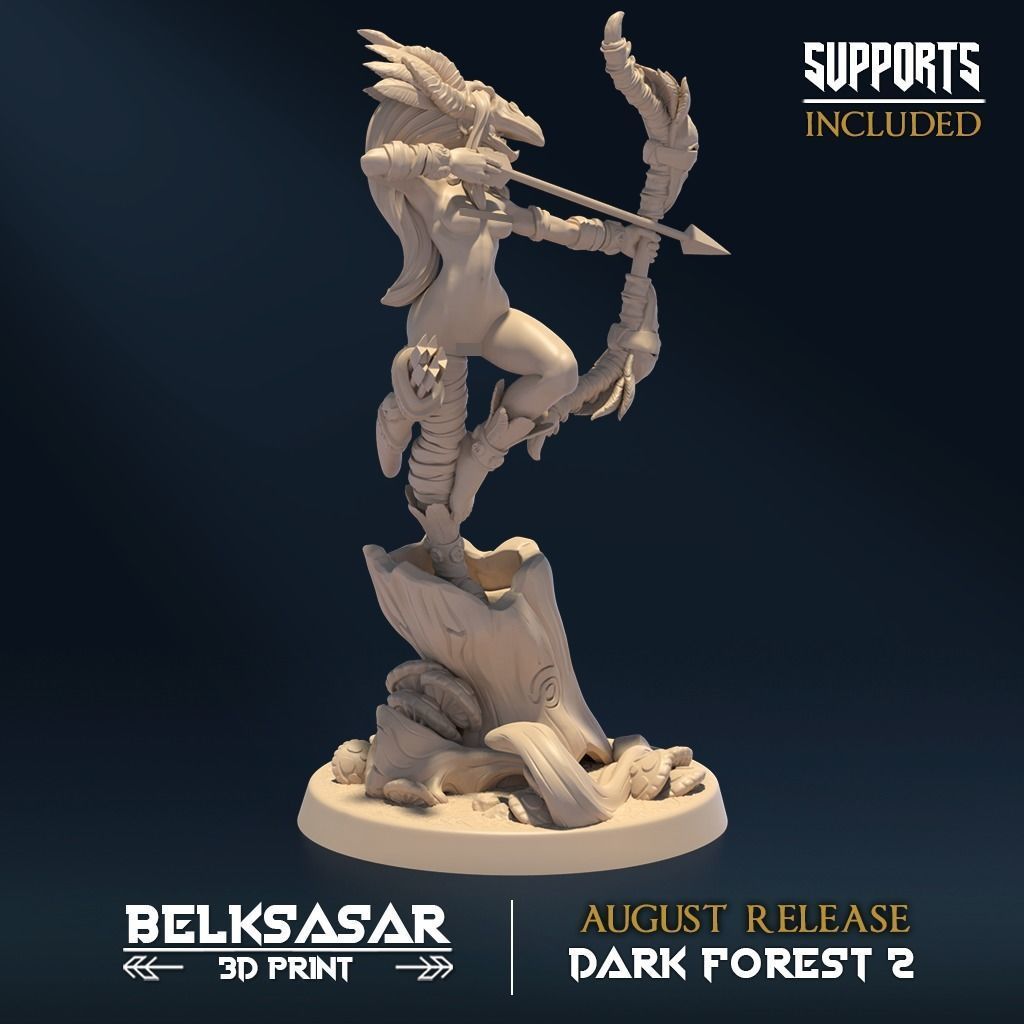 Huntress of Deception Nude D 3D print model_2