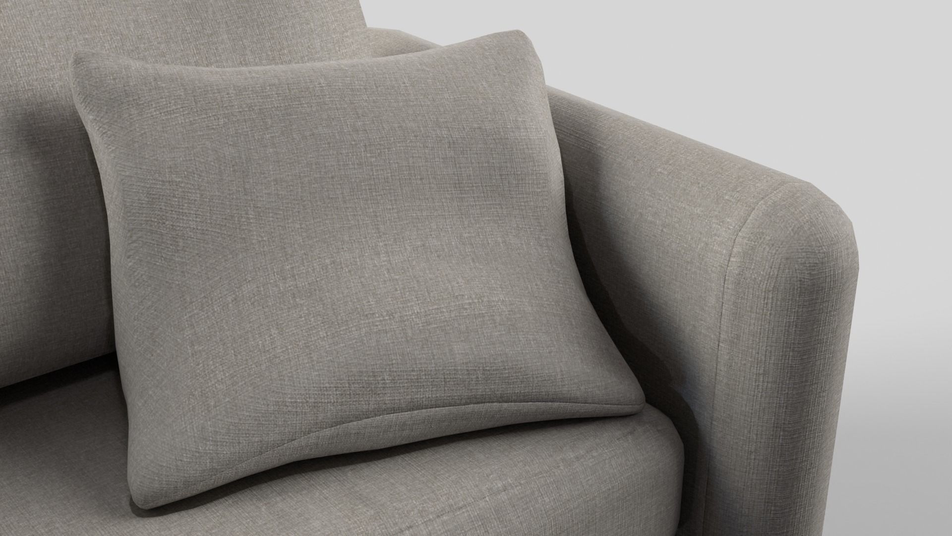 Sofa game-ready Low-poly 3D model_3