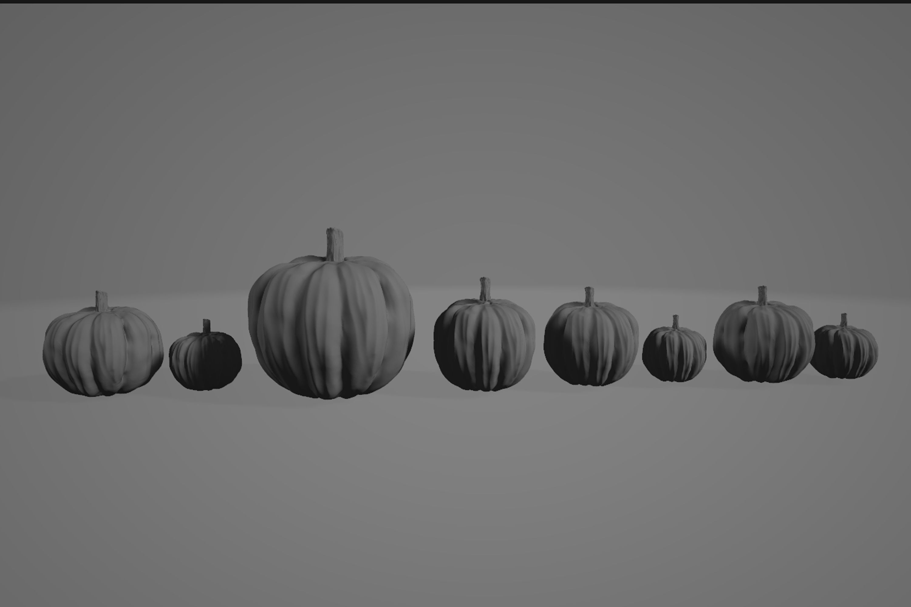 Pumpkins 3DModel part of the Halloween package Free 3D model_4