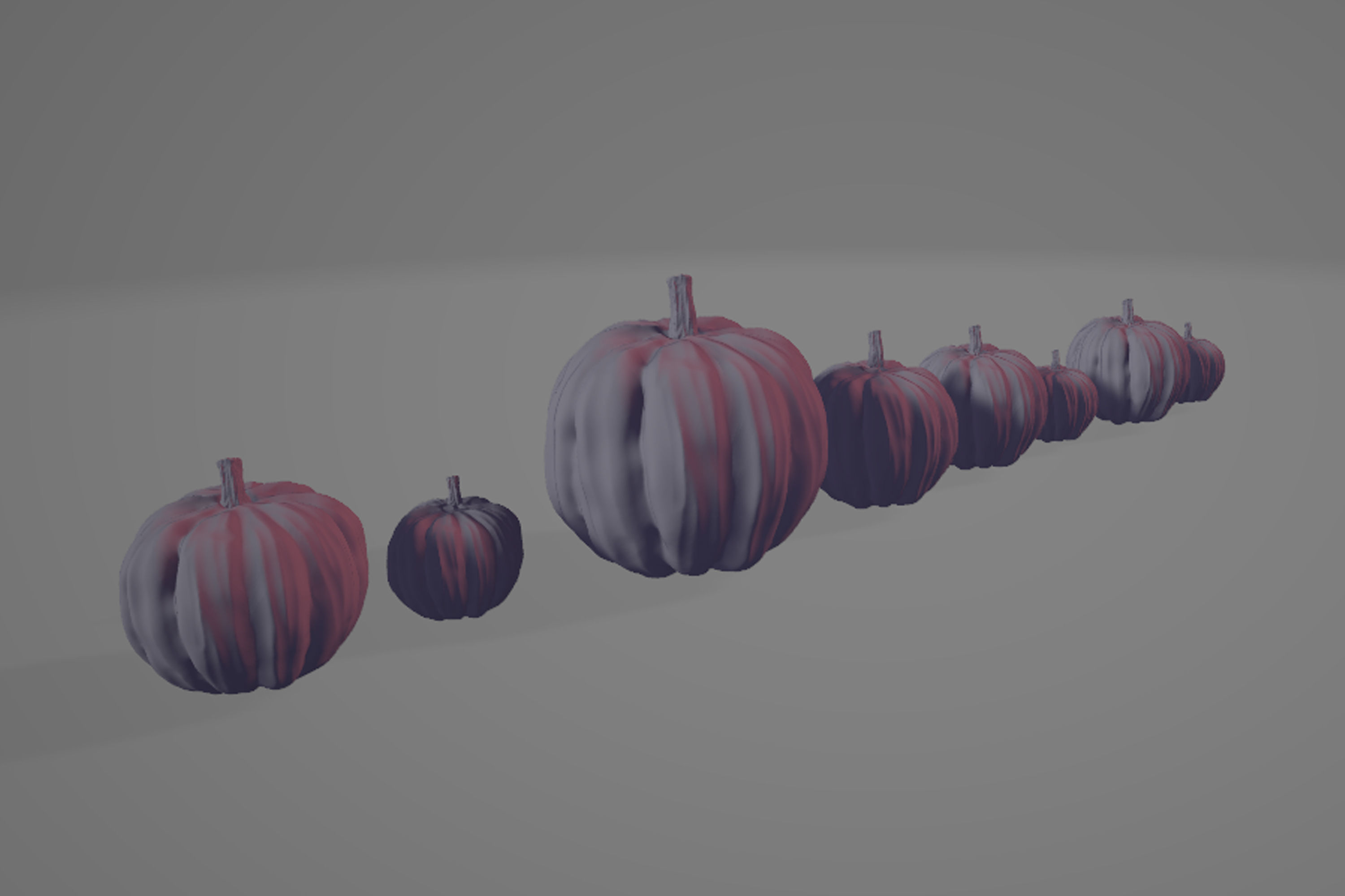 Pumpkins 3DModel part of the Halloween package Free 3D model_6