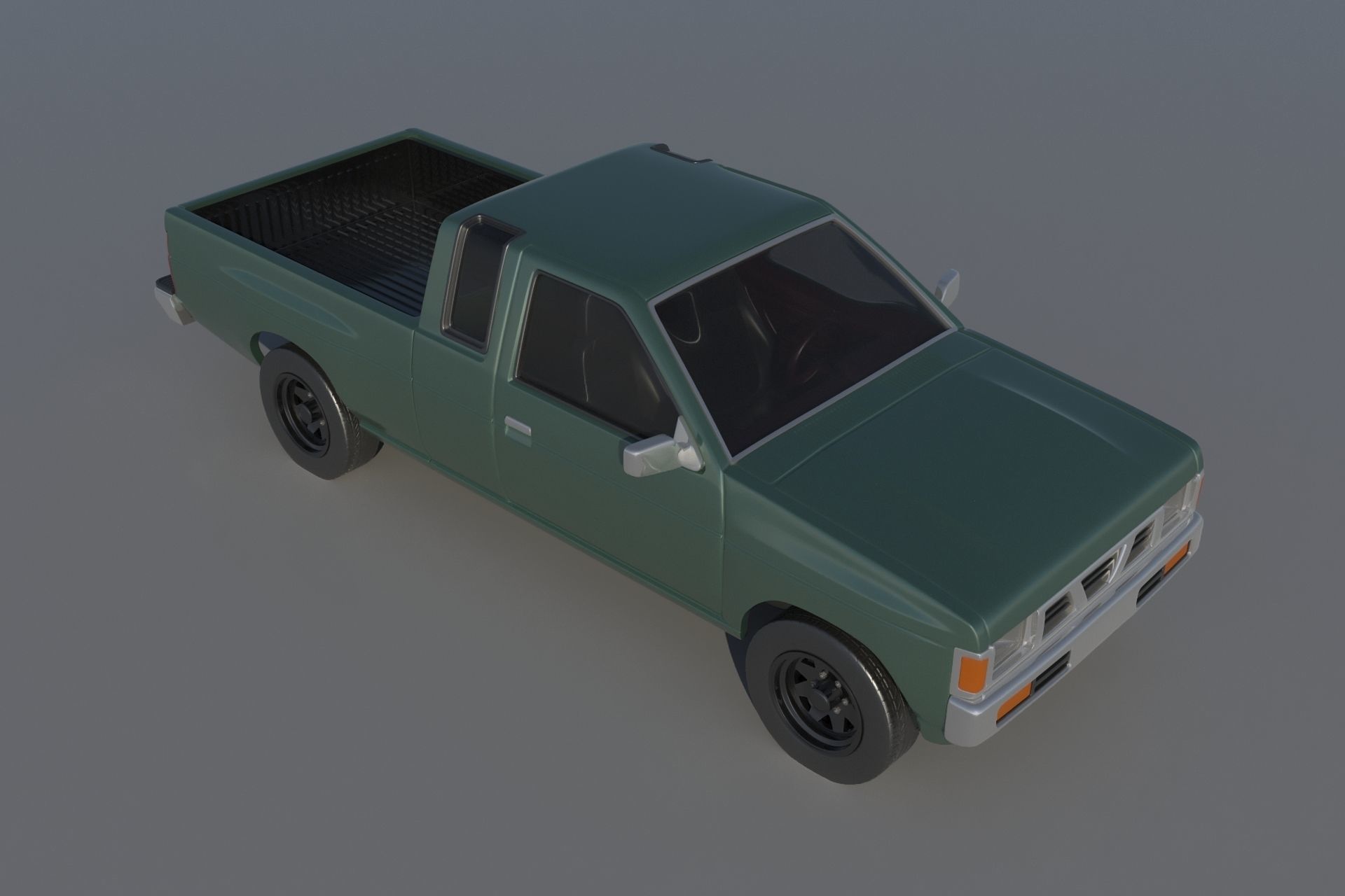 Nissan Hardbody D21 Extended Cab 1994 3D print model_7