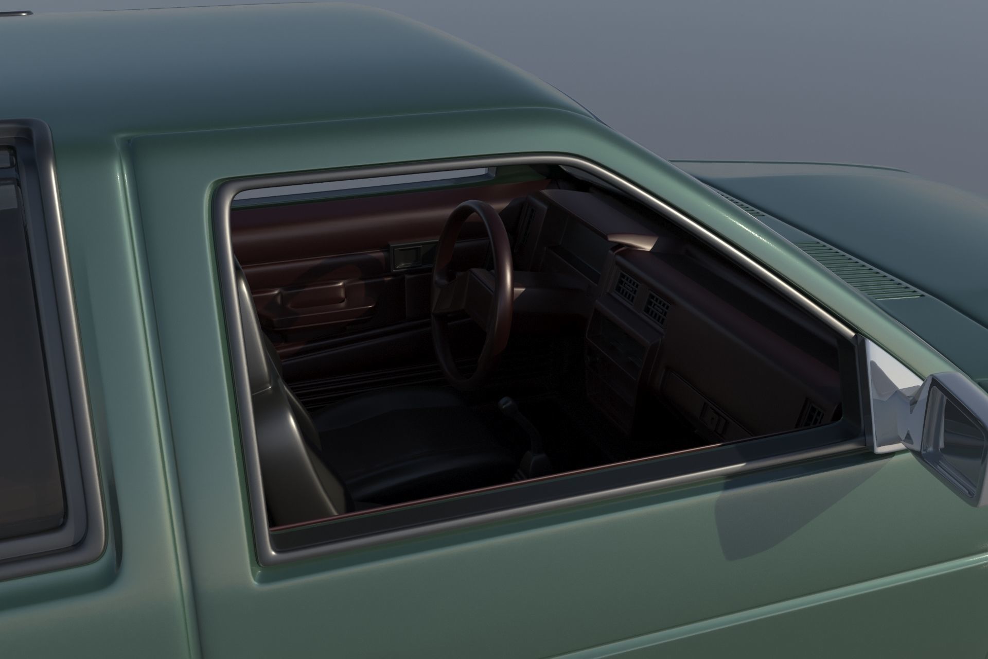 Nissan Hardbody D21 Extended Cab 1994 3D print model_9